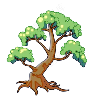 漂亮的大槐树插图