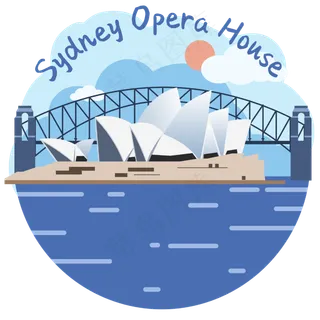 旅游地标悉尼歌剧院,免抠元素