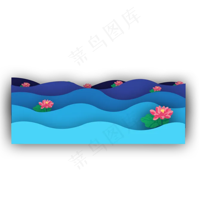 夏日荷花池PNG免扣素材(2000X2000(DPI:300))psd模版下载