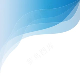 蓝色底纹展板边框,免抠元素