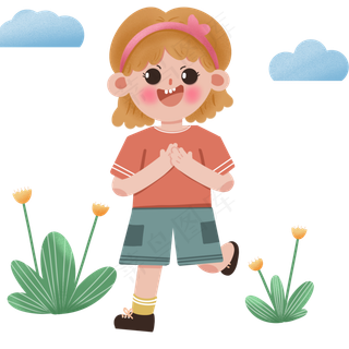 清新可爱儿童png免抠图