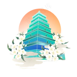 春暖花开国潮大雁塔