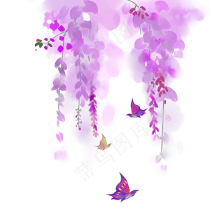 中国风古风水墨蔷薇