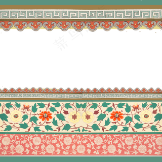 中国古典精致纹饰装饰,免抠元素