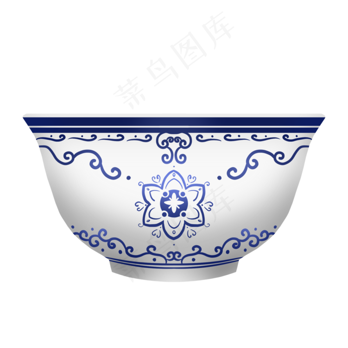 青花瓷器盆