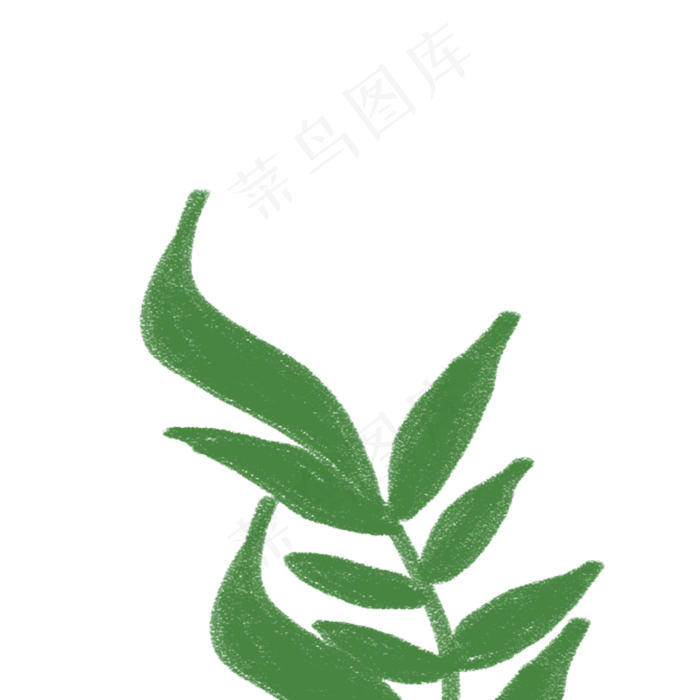 卡通春天植物绿叶下载(2000X2000(DPI:300))psd模版下载