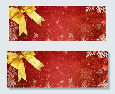 双旦同庆大气喜庆狂欢红色淘宝banner