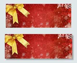 双旦同庆大气喜庆狂欢红色淘宝banner