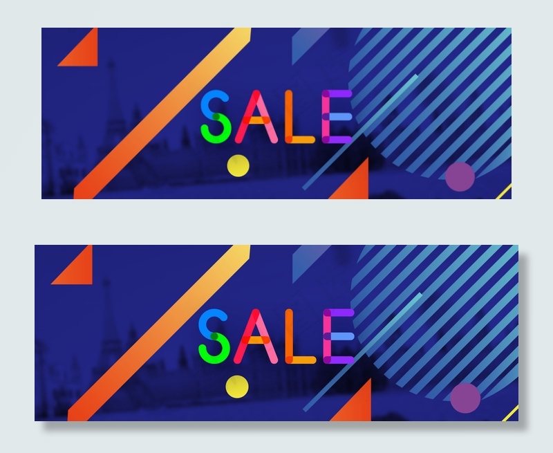 618年中大促炫彩几何banner