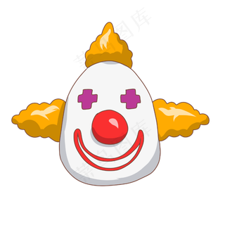 愚人节黄头发的小丑