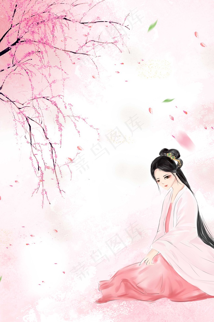 中国文化彩绘中国风背景