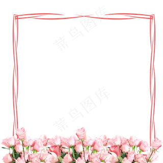 情人节玫瑰边框