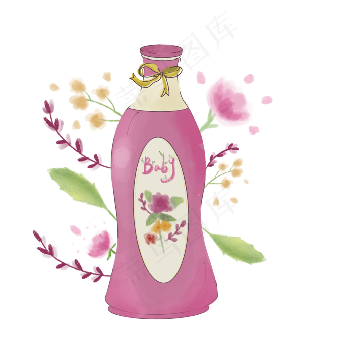 玫瑰身体沐浴乳png图片素材