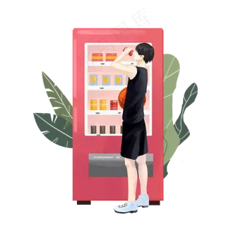 乘凉喝冷饮人物