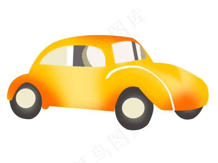 黄色玩具小汽车(4000X3000(DPI:300))psd模版下载