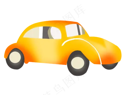 黄色玩具小汽车