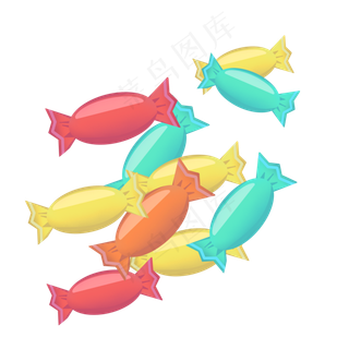 儿童节彩色糖果