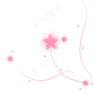 樱花唯美边框素材,免抠元素