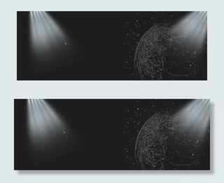 黑白商务科技banner