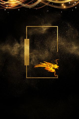 黑色大气金粉招聘PSD分层H5