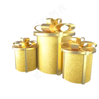 金色节日促销礼盒