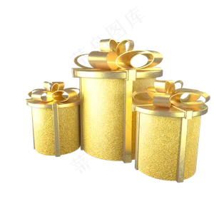 金色节日促销礼盒