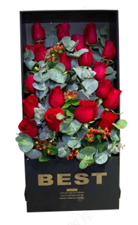 情人节浪漫玫瑰花束