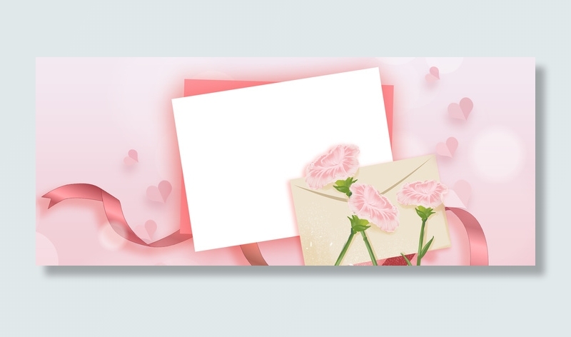 母亲节512粉色促销温馨海报背景