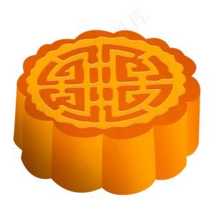 新鲜的中秋节月饼免抠图