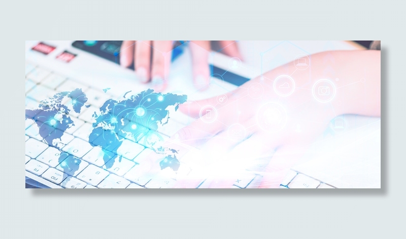 商务科技触碰科技大气网络大数据背景