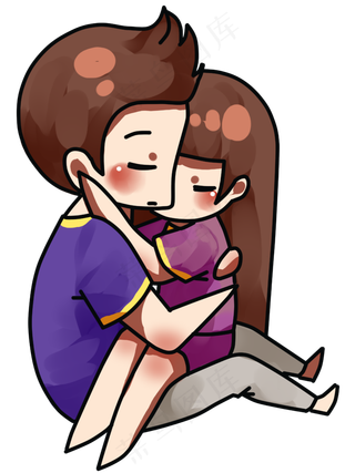 情人节520情侣抱抱