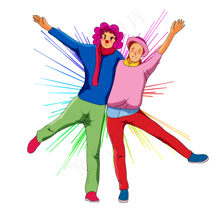 扮小丑的人物png图