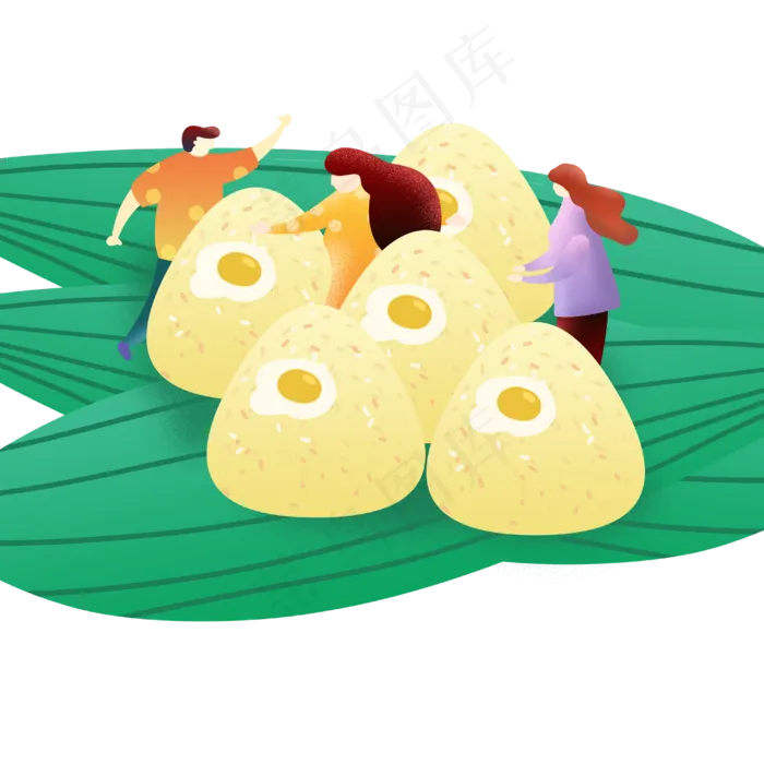 端午节吃粽子(4000X4000(DPI:300))psd模版下载