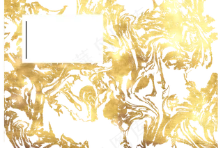 黄金大理石装饰边框,免抠元素