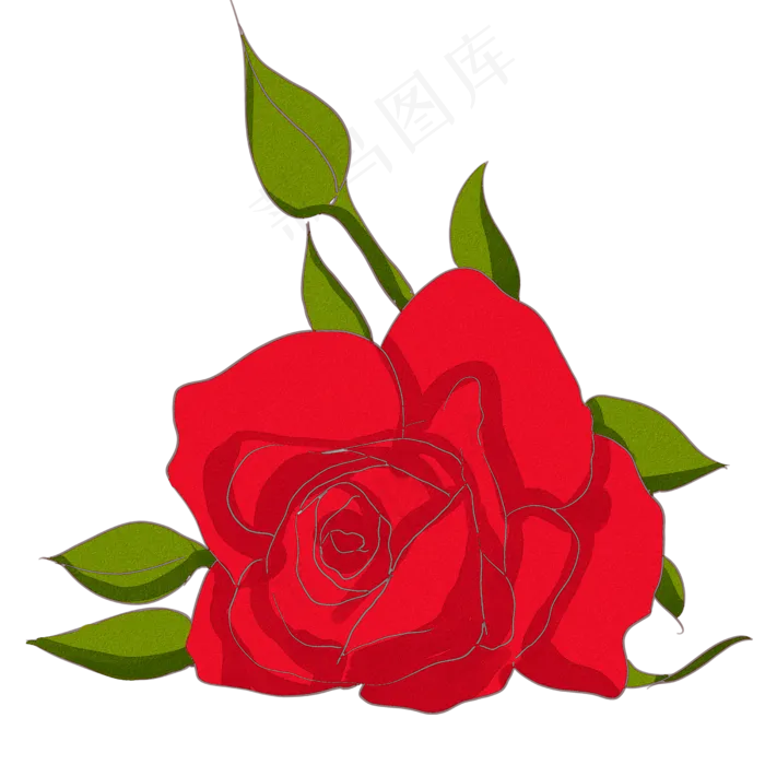 情人节玫瑰花(2500X2500(DPI:300))psd模版下载