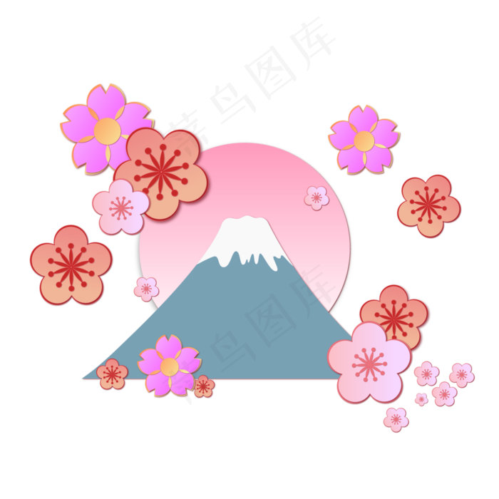 矢量免扣卡通日本,免抠元素(4167*4167px 300 dpi )ai矢量模版下载