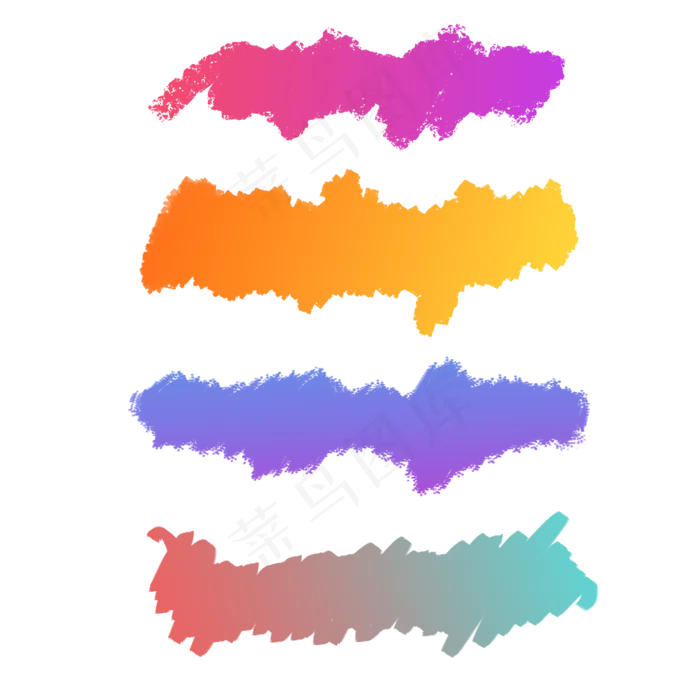 渐变色彩色涂鸦笔刷(2000X2000(DPI:300))psd模版下载