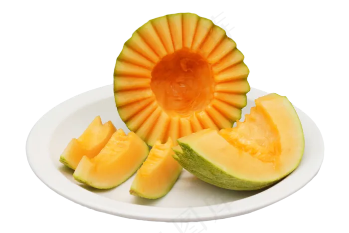 一盘水果哈密瓜(3000X3000(DPI:300))