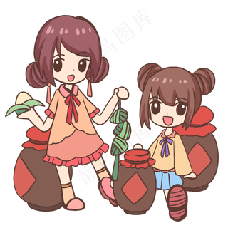 端午节粽子与糯米酒