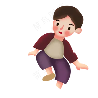 卡通小男孩PNG下载