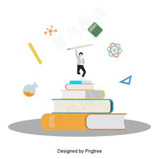 韩国高考卡通手绘元素