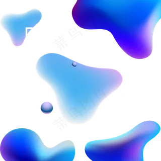 618彩色流体渐变618炫彩流体酷炫不,免抠元素