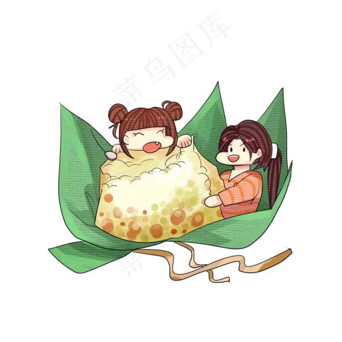 一起开心的吃粽子吧大家(2000X2000(DPI:300))psd模版下载