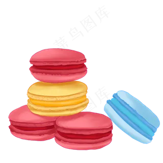 马卡龙甜品糕点美食甜点甜食PNG,免抠元素
