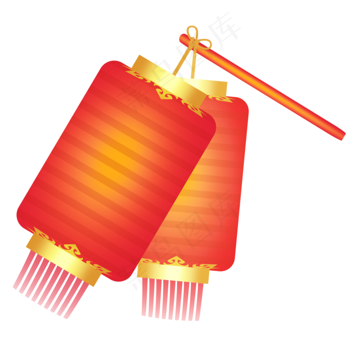 新年灯笼新春春节,免抠元素