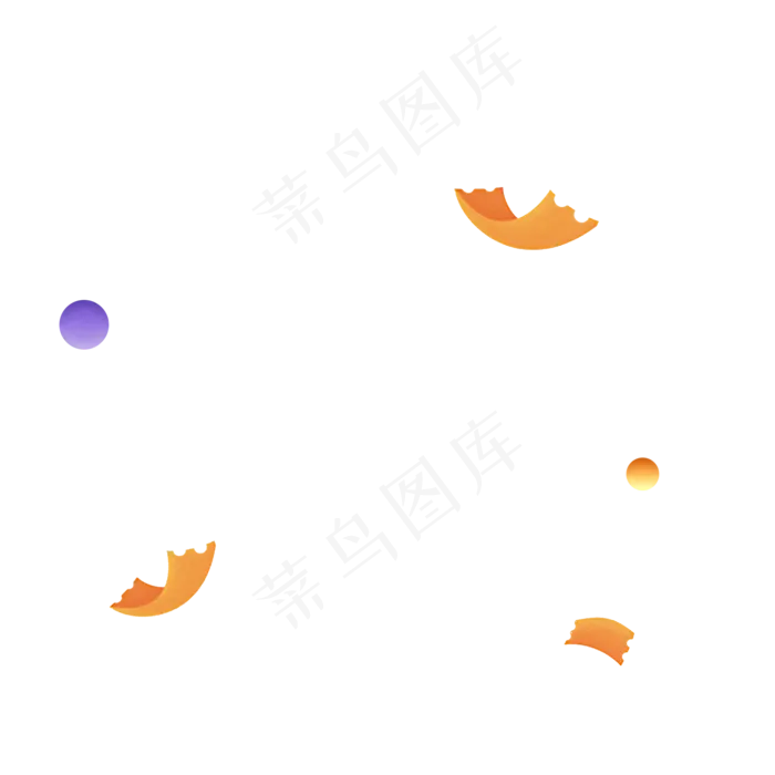漂浮渐变PNG素材,免抠元素(2000*2000px)psd模版下载