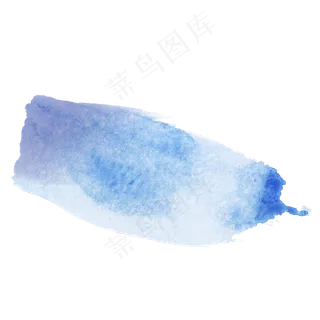 蓝色水墨笔刷