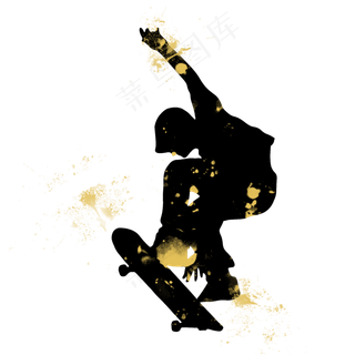 开学季滑板社团招新剪影,免抠元素