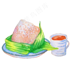 盘装粽子小吃