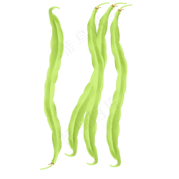 处暑四季豆商用元素